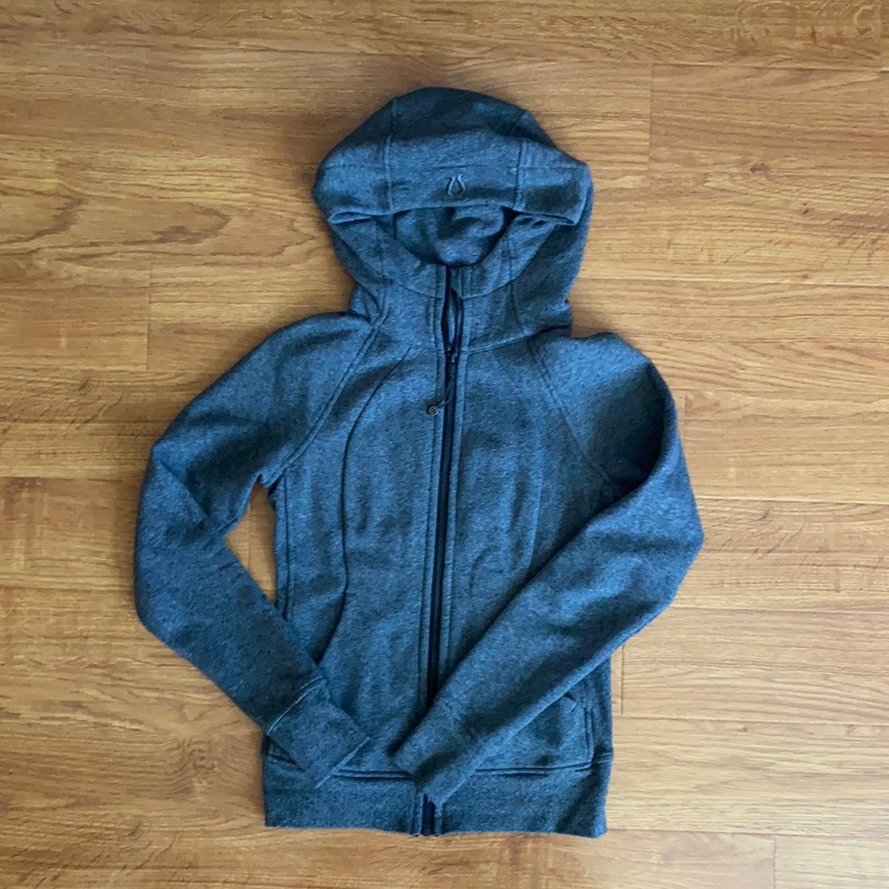 Like New Lululemon Grey Scuba Hoodie